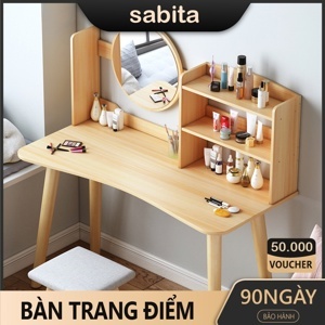 Bàn trang điểm gỗ phong cách bắc âu kèm ghế GP84