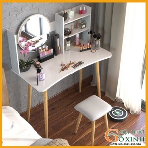 Bàn trang điểm gỗ phong cách bắc âu kèm ghế GP84