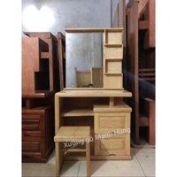 Bàn trang điểm gỗ sồi 1 mặt 80 x40 x 1m50 D02