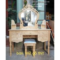bàn trang điểm gỗ sồi 1m2