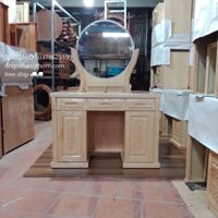 bàn trang điểm gỗ sồi bàn phấn gỗ sồi
