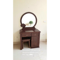 bàn trang điểm gỗ sồi