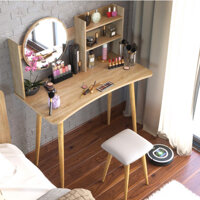 BÀN TRANG ĐIỂM IGA CHO CÁC CÔ NÀNG YÊU PHONG CÁCH BẮC ÂU - GP84 - vân gỗ