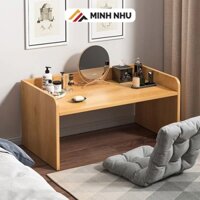 Bàn trang điểm ngồi bệt Minh Như bàn làm việc, bàn học mini, đựng đồ đa năng tiện lợi chất liệu gỗ MDF cao cấp - D66