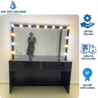 Bàn Trang Điểm Nhựa Đài Loan  Sẵn Gương Và Đèn Led , Tủ Nhựa Cao Cấp - Nhận Thiết Kế Theo Yêu Cầu