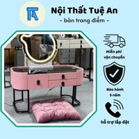 Bàn Trang Điểm Thông Minh A10 - Gỗ Thông, Bàn Phấn Có Sạc Không Dây Tiện Lợi , tặng ghế ngồi bệt