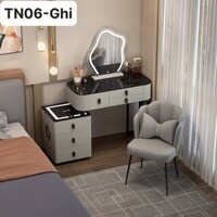 Bàn Trang Điểm Thông Minh Size 100cm Tích Hợp  Gương Đèn Led Sạc Không Dây Tủ Loa Bluetooth Phat Decors Tab Thông Minh