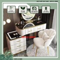 Bàn trang điểm thông minh tích hợp khóa cảm biến, gương led xoay 360, Loa - Hàng đống thùng vận chuyển toàn quốc