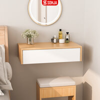 Bàn trang điểm treo tường gỗ MDF cao cấp ngăn kéo ray trượt thương hiệu SOHJA - GP291