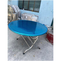 Bàn tròn 1m2 cao 75cm inox 304 dày nặng  ~12kg, ngồi ăn trong gia đình 10-12 người giá gốc tại xưởng