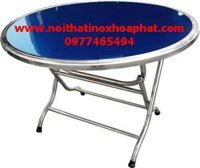Bàn Tròn 1m2 Inox 304 Cao Cấp Nội Thất Inox Hòa Phát