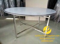 Bàn Tròn 1m4 Chân Xếp Rời Inox 304	MSP: BT02