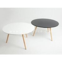 Bàn tròn, bàn trà, bàn sofa, bàn bệt, bàn tròn chân gỗ thấp 45cm