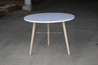 Bàn tròn chân gỗ 1m0 BTK10