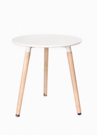 Bàn tròn chân gỗ 70cm BTG01