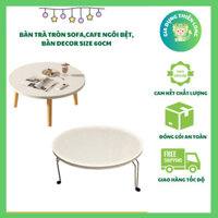 Bàn Tròn Decor Gỗ MDF 60cm Ngồi Bệt Thoải Mái Cho Không Gian Hiện Đại