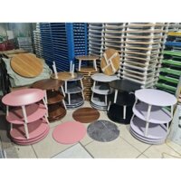 Bàn tròn gấp gọn AHOUSE DECOR Đường kính 60cm Decor chân nhựa gấp gọn nhiều màu [SẴN HÀNG]