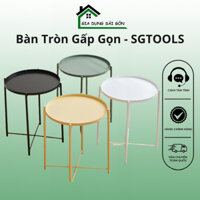 Bàn Tròn Gấp Gọn Làm Bằng Thép Carbon Tiện Lợi, Gọn Nhẹ - SGTOOLS