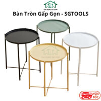 Bàn Tròn Gấp Gọn Làm Bằng Thép Carbon Tiện Lợi, Gọn Nhẹ - SGTOOLS