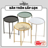 Bàn Tròn Gấp Gọn Làm Bằng Thép Carbon Tiện Lợi, Gọn Nhẹ - SGTOOLS