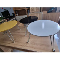 Bàn tròn gỗ chân xếp, bàn trà tròn