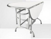 Bàn tròn inox 1,2m xếp 3