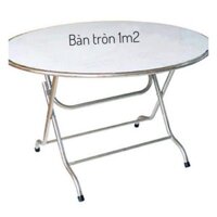 Bàn tròn inox 1m2 (hàng chất lượng)