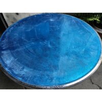 Bàn tròn inox 1m2 mặt bàn hoa văn bông hồng cao cấp dày 1ly