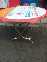 BÀN TRÒN INOX 1M2 – QUI PHÚC