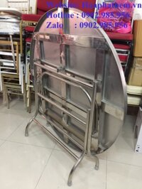 Bàn Tròn Inox 1m4