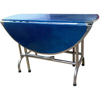 Bàn tròn inox 304 1m2 xếp 3, cao cấp