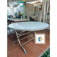 Bàn tròn inox 304 ngang 1m4 cao cấp