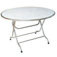 Bàn tròn Inox - Bàn tròn inox 1m2