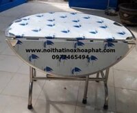 Bàn Tròn Inox Xếp 3 Cao cấp 304