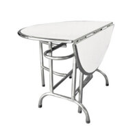 Bàn tròn inox xếp 3 loại thường