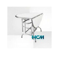 Bàn tròn inox xếp 3 rộng 1m2 - Nội Thất Phan Gia