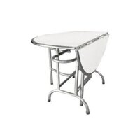 Bàn tròn inox xếp 3 rộng 1m2 HCM