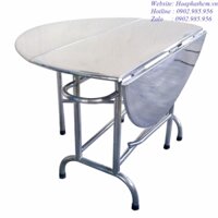 Bàn Tròn Inox Xếp 3