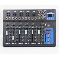 Bàn Trộn Mixer F7 USB - 7 Kênh Cao Cấp - Có Bluetooth, Chống Hú Tuyệt Đối, Cho Chất Lượng Âm Thanh Đầu Ra Rất Sắc Nét