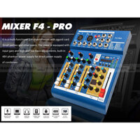 Bàn trộn Mixer Yamaha F4 Pro - Tích hợp vang số 16 chế độ vang - Chuyển đổi thành soundcard livestream dễ dàng, thu âm, karaoke online chuyên nghiệp - Có Bluetooth, ghi âm USB - Kết hợp được với mọi loa kéo, amply, dàn karaoke gia đình - Hàng nhập khẩu