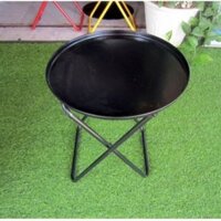 Bàn Tròn Sắt Xếp Gọn 40Cm Bán Cafe