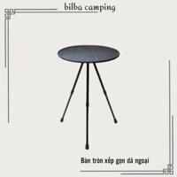 Bàn tròn xếp gọn di động bằng hợp kim nhôm dùng để đi du lịch dã ngoại cắm trại ngoài trời BB6112 - Billba camping