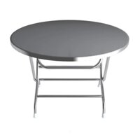 Bàn tròn xếp inox 1,2m loại tốt