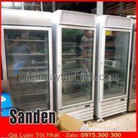 Bán tủ đông đứng cũ 500L dạng đứng cửa kính trưng bày thực phẩm đông lạnh