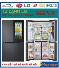 Bán Tủ lạnh LG Inverter 666 lít Multi Door InstaView LFB66BLMI Giá rẻ nhất