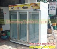 Bán tủ mát cũ 3 cửa trưng bày hoa tươi