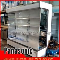 Bán tủ mát siêu thị Panasonic cũ, tủ trưng bày trái cây (Dài 1m8)