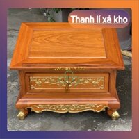 Bàn Tụng Đọc Sách Ngăn Kéo Rát Vàng Gỗ Hương To Nhỏ