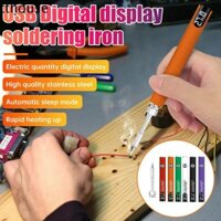 Bàn ủi hàn điện TTHOUSE, Màn hình kỹ thuật số điện áp có thể điều chỉnh Máy hàn sắt điện không dây, Pin lithium sạc nhanh USB Bộ công cụ hàn không dây Sửa chữa mạch bút