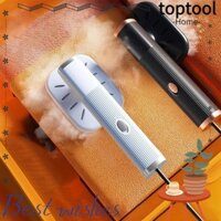 Bàn ủi hơi nước cầm tay TOPTOOL, 180°Máy ủi Mini 2 trong 1 có thể xoay được, Màu đen di động cho quần áo vải Micro Steam Iron